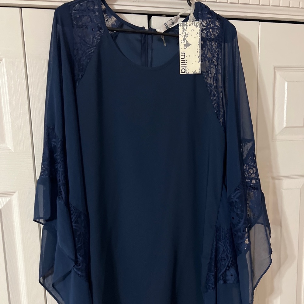 Blue Sheer Miilla Dress